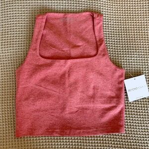 Beyond Yoga Women's Heathered Pink Tank Top